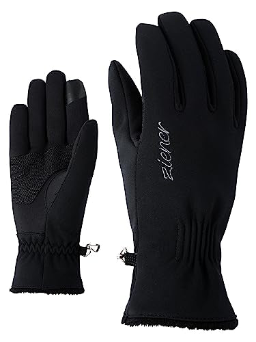 Ziener Damen IBRANA TOUCH LADY glove multisport Freizeit- / Funktions- / Outdoor-Handschuhe | winddicht, atmungsaktiv, schwarz (black), 7.5 im Sale